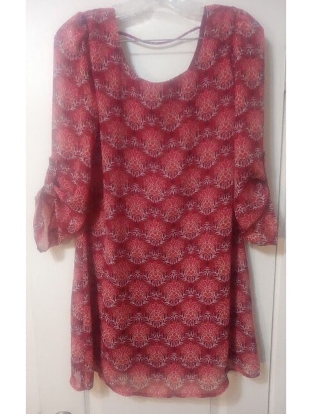 Lots of Love by Speechless Red Paisley Dress – Size M